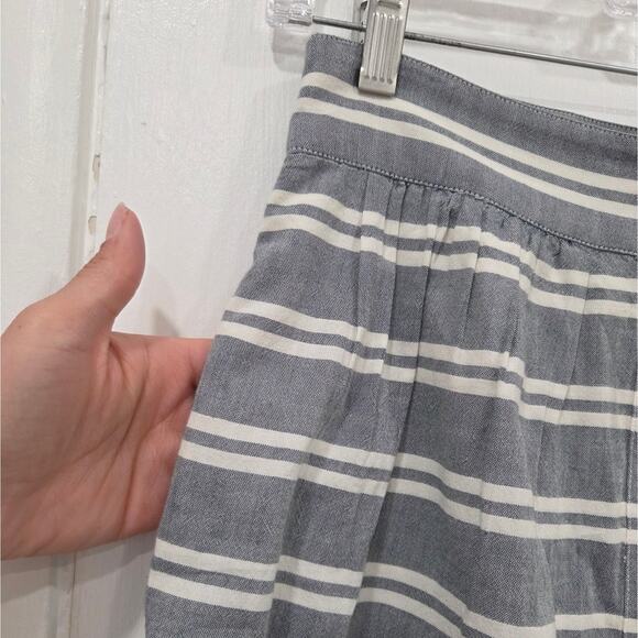 Madewell Palisade Button-Front Midi Skirt in  Stripe Size 2 - Picture 4 of 6